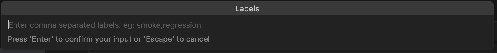 Run TestRail cases with filters - labels